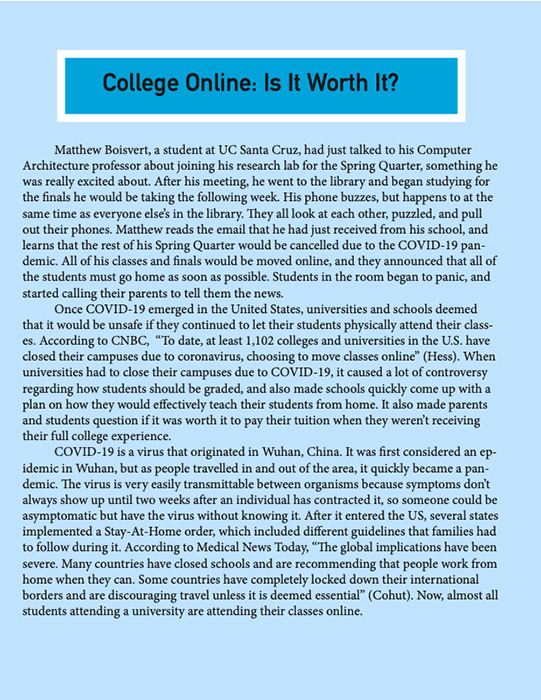 Article by Leila Boisvert